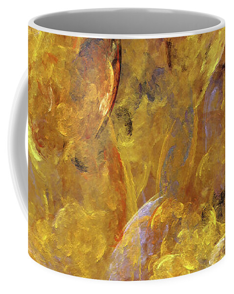 Abstract Coffee Mug featuring the digital art Andee Design Abstract 51 2017 by Andee Design