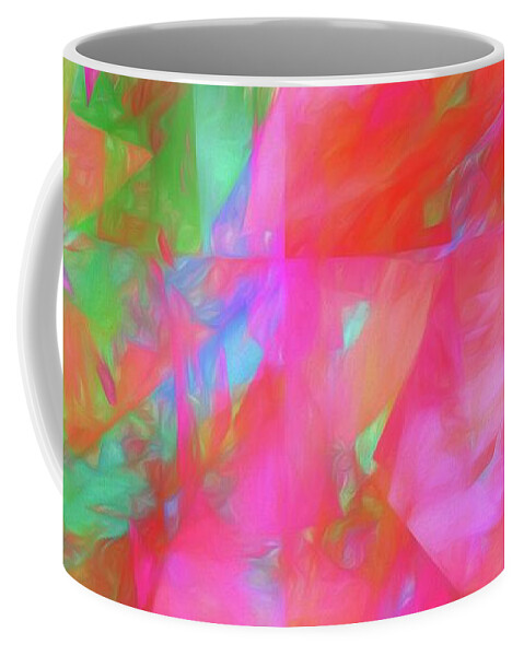 Abstract Coffee Mug featuring the digital art Andee Design Abstract 92 2017 by Andee Design