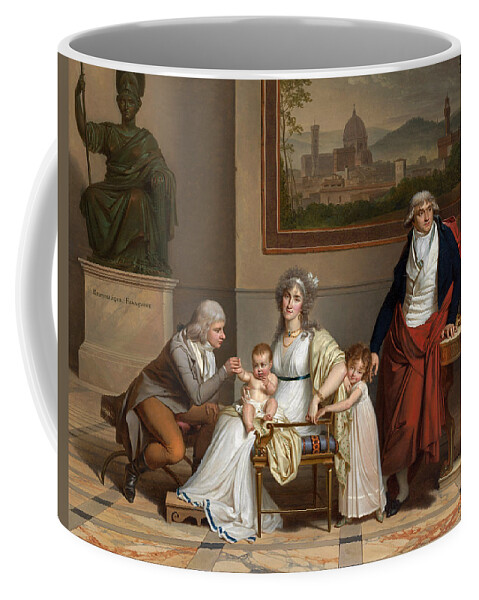 Louis Gauffier Coffee Mug featuring the painting Andre-Francois Miot envoy of the French Republic to the Grand Duke of Tuscany by Louis Gauffier