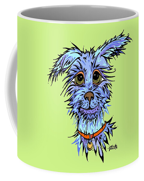 Dog Coffee Mug featuring the digital art Andre by Tanielle Childers