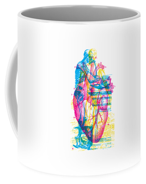 Antique Coffee Mug featuring the painting Andreae Vesalii Anatomy 3 by Gary Grayson