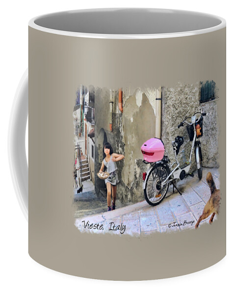 Vieste Coffee Mug featuring the photograph Angel Face.Vieste.Italy by Jennie Breeze