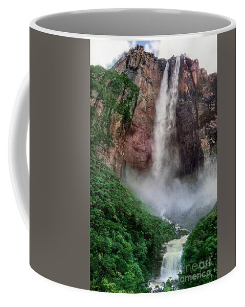 Dave Welling Coffee Mug featuring the photograph Angel Falls Canaima National Park Venezuela by Dave Welling