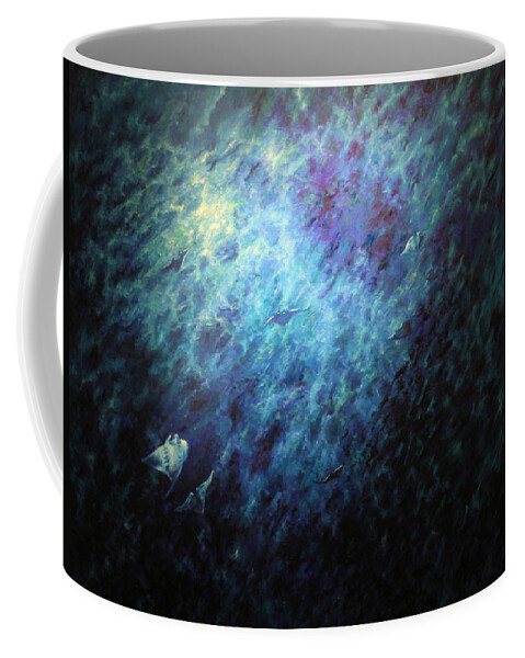  Coffee Mug featuring the painting Angeles Del Mar by Daniel W Green