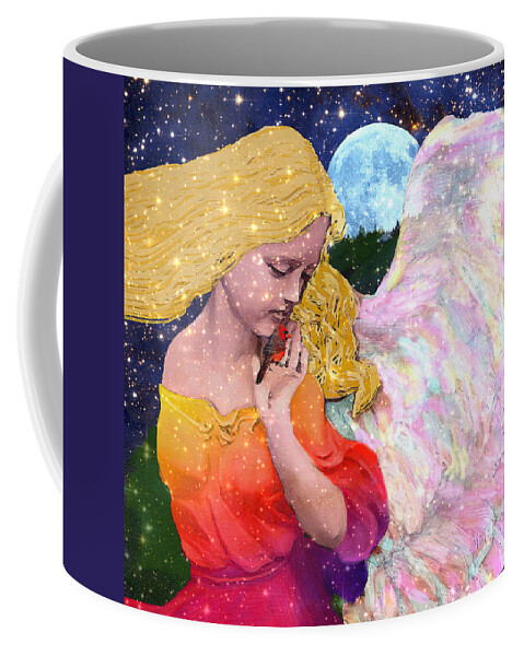 Angels Coffee Mug featuring the digital art Angels Protect The Innocents by Michele Avanti