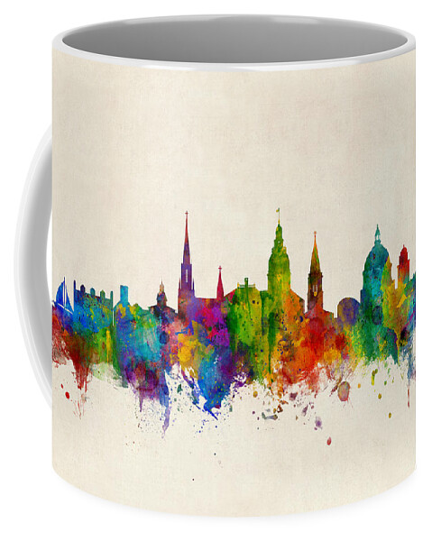 Annapolis Coffee Mug featuring the digital art Annapolis Maryland Skyline by Michael Tompsett
