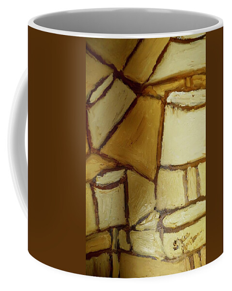 Yellow Coffee Mug featuring the painting Another Lamp by Shea Holliman