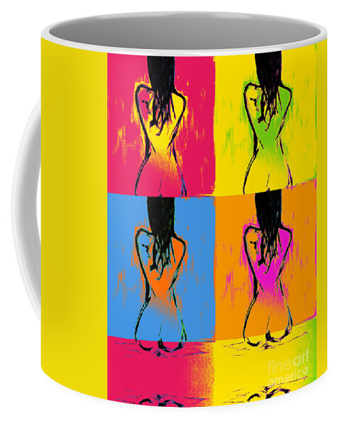 Female Coffee Mug featuring the painting Another nude by Julie Lueders 