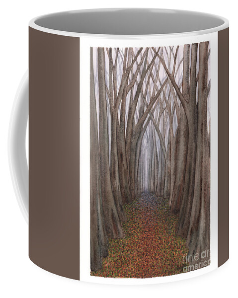 Forest Coffee Mug featuring the painting Another Trip into the Woods by Hilda Wagner