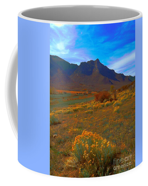 Another View In Unaweep Canyon Coffee Mug featuring the digital art Another view in Unaweep by Annie Gibbons