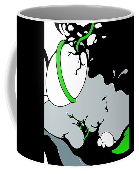 Climate Change Coffee Mug featuring the drawing Antagonist by Craig Tilley