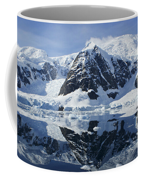 Antarctic Sea Coffee Mug featuring the photograph Antarctica Reflections by Brian Kamprath