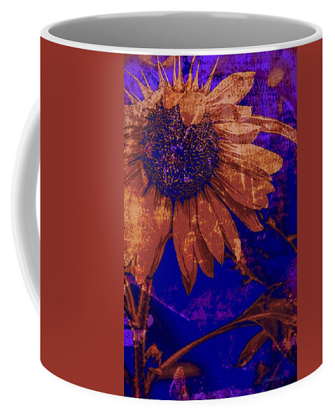 Sunflower Coffee Mug featuring the photograph Antique Sunflower by Diane Lindon Coy