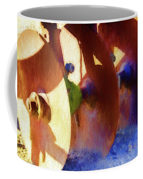 Farm Coffee Mug featuring the digital art Antique Tilling Plow 2 by Terry Davis