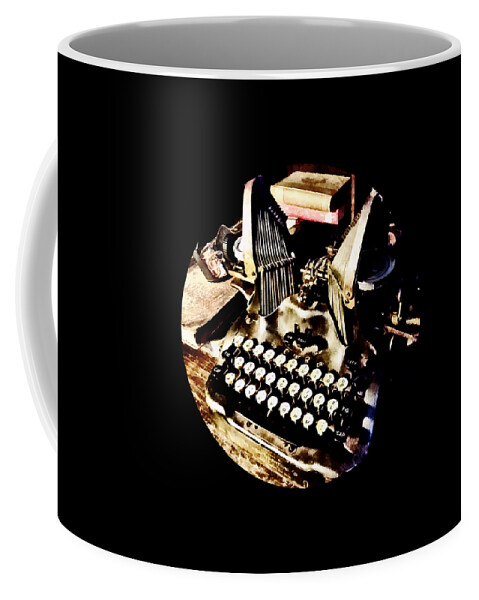 Typewriter Coffee Mug featuring the photograph Antique Typewriter Oliver #9 by Susan Savad