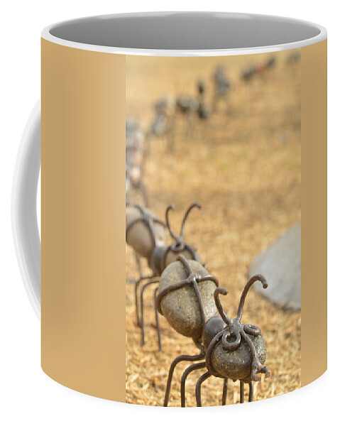 Ants Coffee Mug featuring the photograph Ants Come Marching by Pamela Patch
