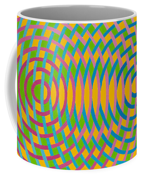 Abstract Coffee Mug featuring the painting Anxiety by Janet Hansen