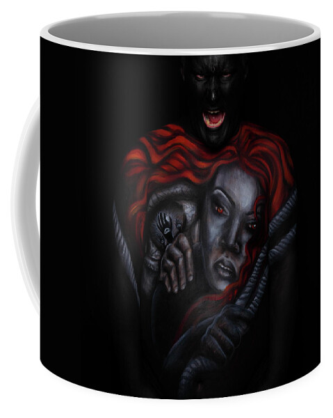 Anxiety Coffee Mug featuring the photograph Anxiety by Angela Rene Roberts-Firmin
