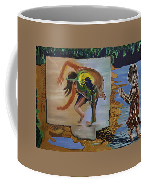 Cartwheel Coffee Mug featuring the painting Applauding The Cartwheel by James Lavott