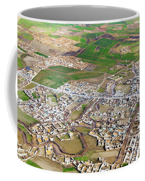 Central Asia Coffee Mug featuring the photograph Approach to Kunduz by SR Green