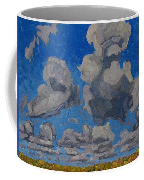 793 Coffee Mug featuring the painting April Cumulus by Phil Chadwick