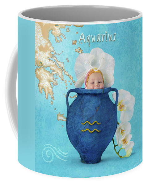 Zodiac Coffee Mug featuring the photograph Aquarius by Anne Geddes