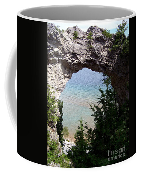 Arch Coffee Mug featuring the photograph Arch Rock by Charles Robinson