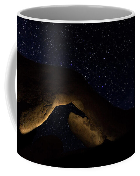 Joshua Coffee Mug featuring the photograph Arch Rock by Ed Clark