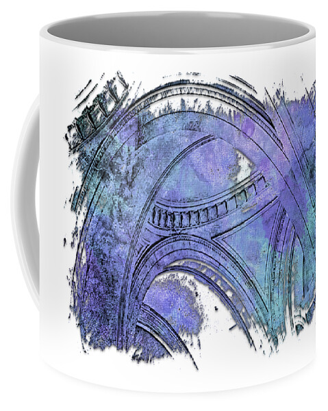 Berry Coffee Mug featuring the photograph Arches Abound Berry Blues 3 Dimensional by DiDesigns Graphics