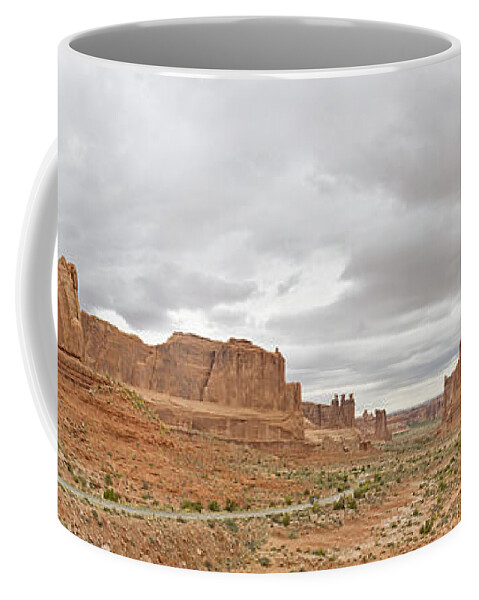 Arches Nat'l Park Coffee Mug featuring the photograph Arches Entry by Peter J Sucy