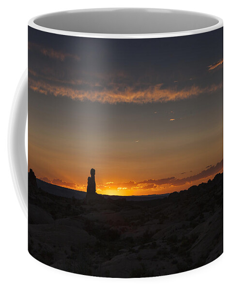 Nature Coffee Mug featuring the photograph Arches National Park Sunset by David Watkins