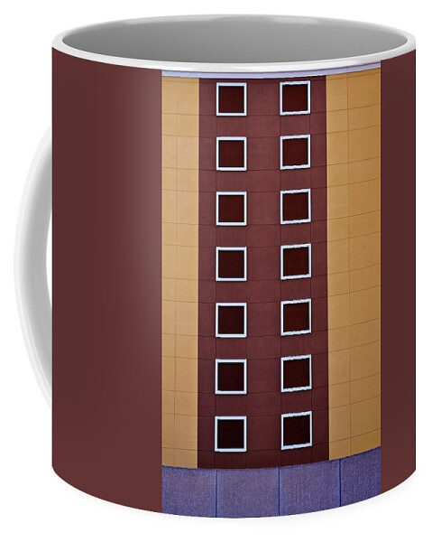 Window Coffee Mug featuring the photograph Architectural Geometry by Frances Ann Hattier