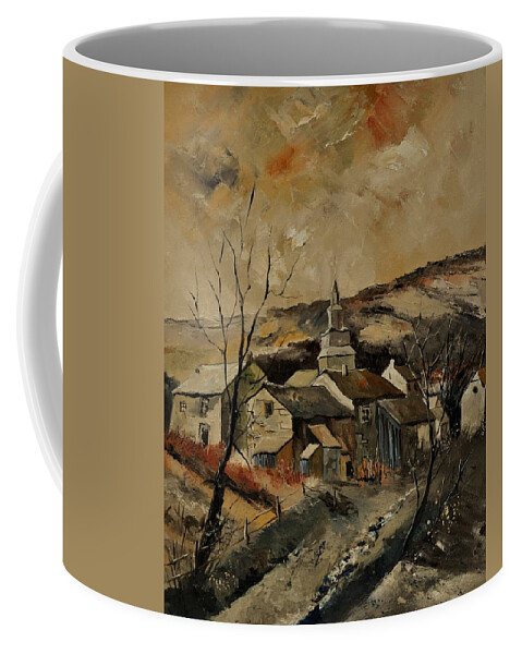 Landscape Coffee Mug featuring the painting Ardennes 560111 by Pol Ledent