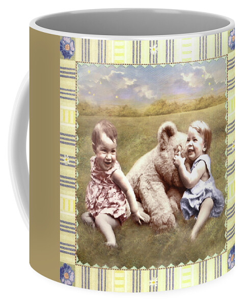  Coffee Mug featuring the photograph Arial and Emily by Adele Aron Greenspun