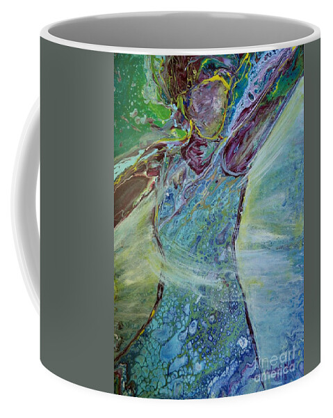 Faceless Woman Coffee Mug featuring the painting Arise by Deborah Nell