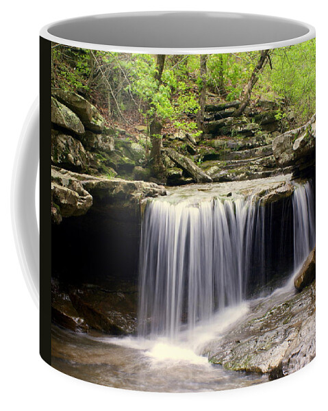 Waterfall Coffee Mug featuring the photograph Arkansas Beauty by Marty Koch