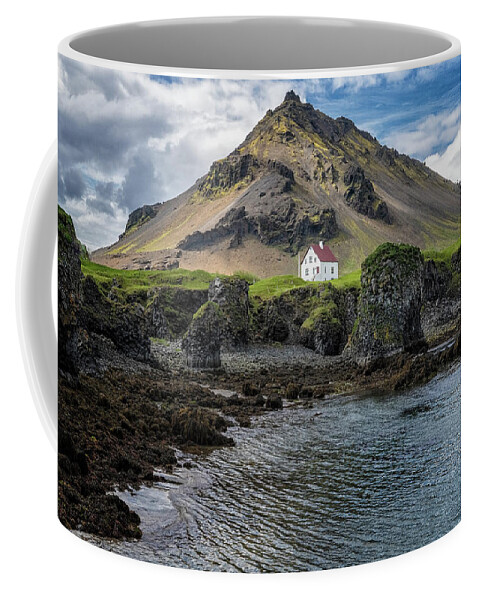 Iceland Coffee Mug featuring the photograph Arnarstapi House by Tom Singleton