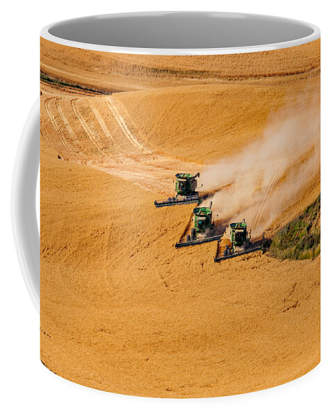 Harvest Coffee Mug featuring the photograph Around the Bend by Mary Jo Allen