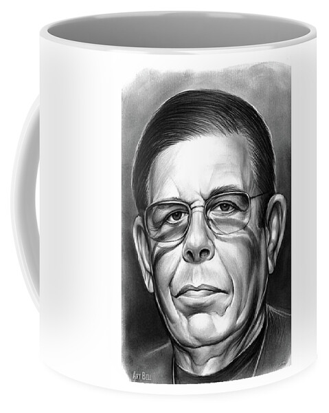 Art Bell Coffee Mug featuring the drawing Art Bell by Greg Joens