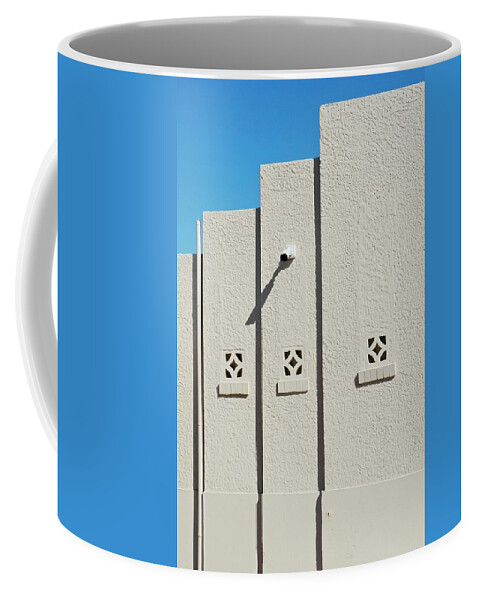 Architectural Coffee Mug featuring the photograph Art Deco Architectural Abstract by Denise Clark