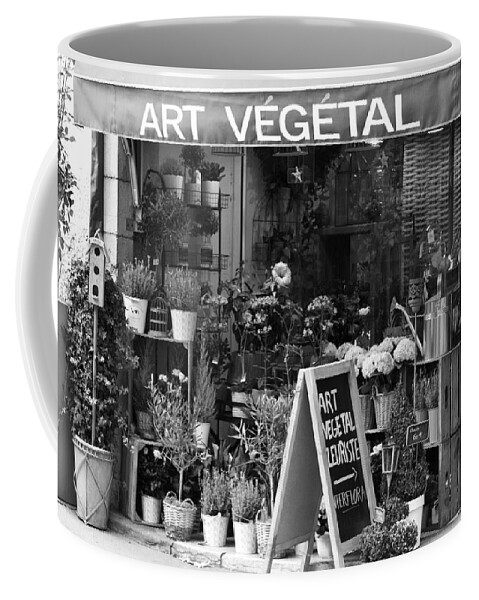 Flower Shop Coffee Mug featuring the photograph Art Vegetal - Beaune, France by Jani Freimann