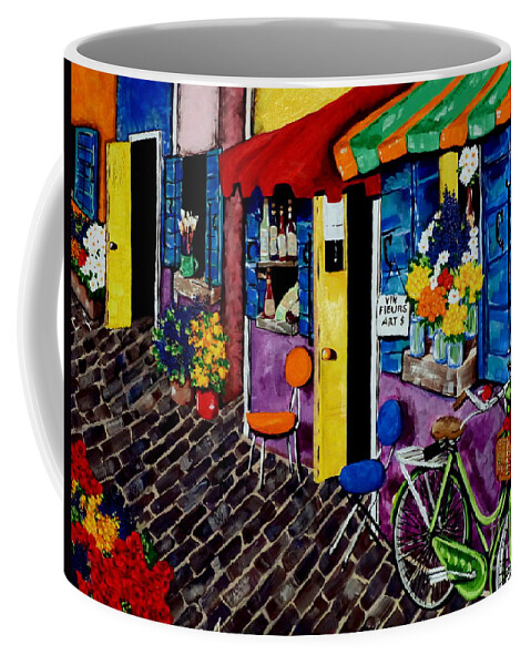 Street Coffee Mug featuring the painting Artist Avenue by Jackie Carpenter