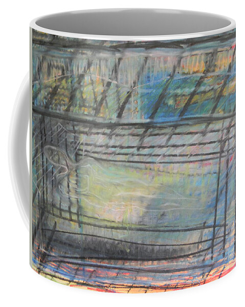 Artists Coffee Mug featuring the painting Artists' Cemetery by Marwan George Khoury