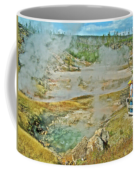 Artist's Paint Pots In Yellowstone National Park Coffee Mug featuring the photograph Artist's Paint Pots in Yellowstone National Park, Wyoming by Ruth Hager
