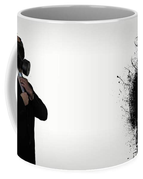 Gas Coffee Mug featuring the photograph Dissolution of man by Nicklas Gustafsson