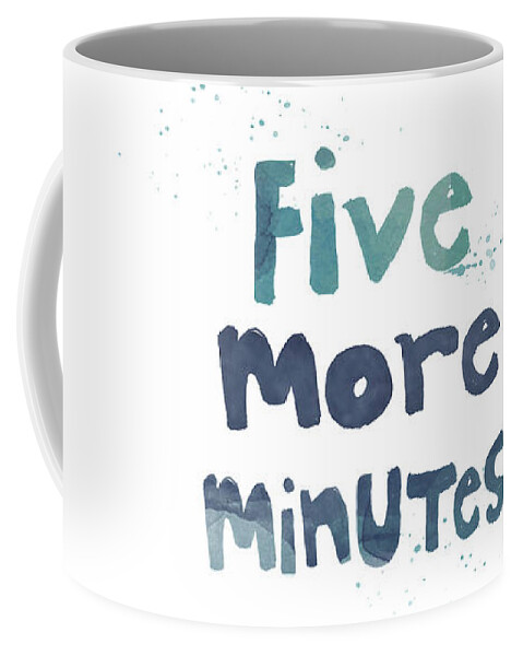 Sleep Coffee Mug featuring the painting Five More Minutes by Linda Woods