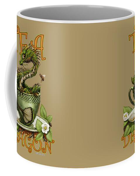 Tea Coffee Mug featuring the digital art Tea Dragon by Stanley Morrison