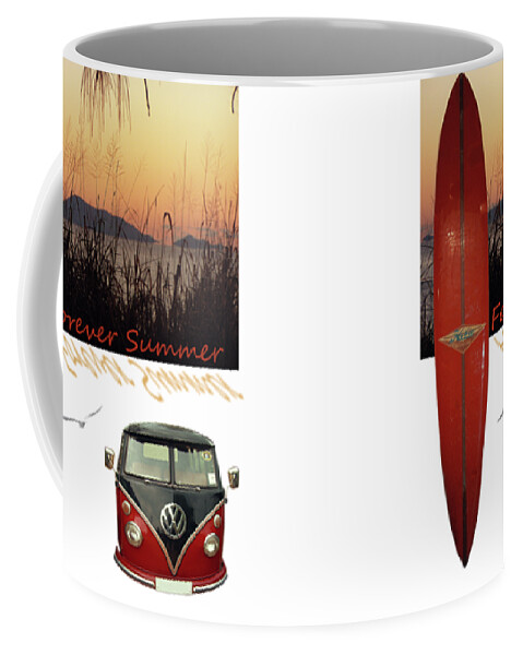 Beach Coffee Mug featuring the photograph Forever Summer 1 by Linda Lees