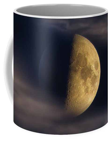 Moon Coffee Mug featuring the photograph Eye of the night by Alexey Kljatov