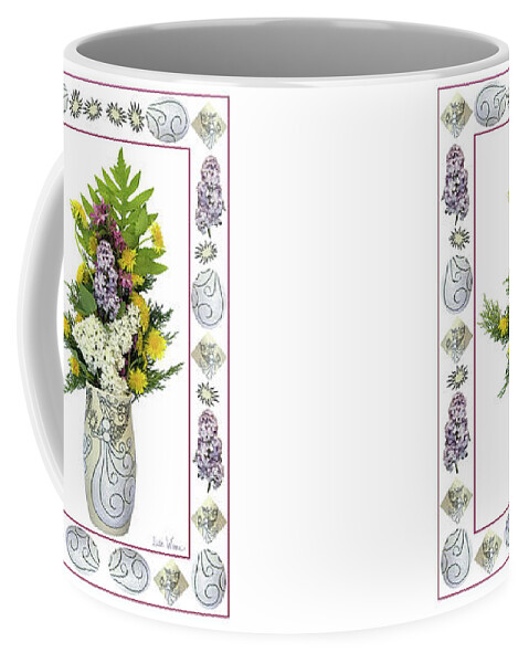 Vase By Lise Winne Coffee Mug featuring the photograph Star Vase with a Bouquet From Heaven by Lise Winne
